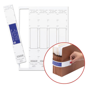 Smead® Viewables Pocket Label Pulls, 1.63 X 10.13, White, 5-sheet, 9 Sheets-pack freeshipping - TVN Wholesale
